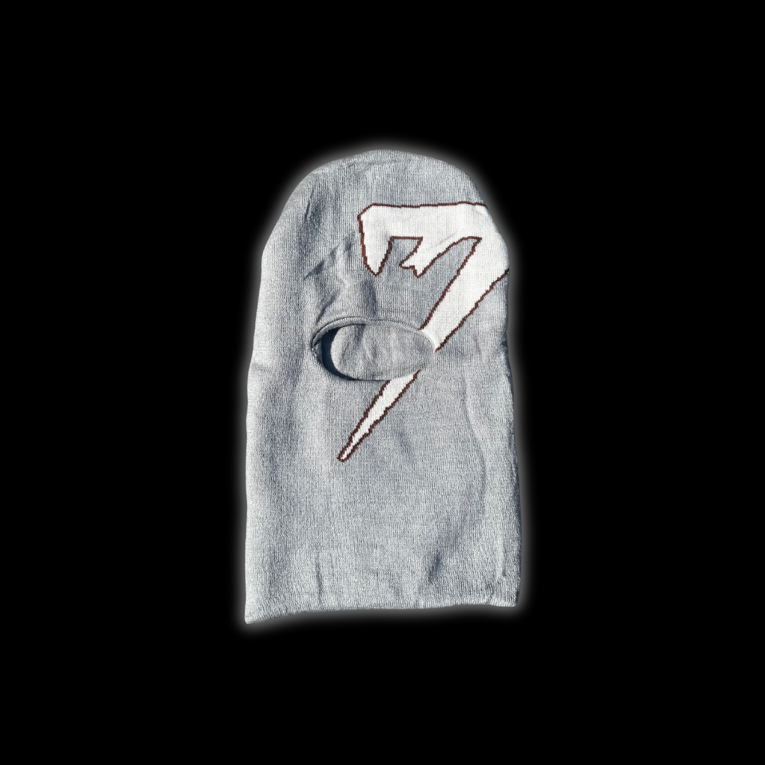 'NFNC' SKI MASK - GREY/WHITE